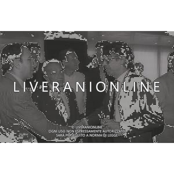 NEG-RETROSPETTIVA MASSIMO MORATTI PRESIDENTE INTER  NELLA FOTO MASSIMO MORATTI PRESIDENTE INTER ALLA PINETINA CON GIUSEPPE PRISCO E IL GIORNALISTA FABIO MONTI NELL\'ANNO 1995  AG ALDO LIVERANI SAS 