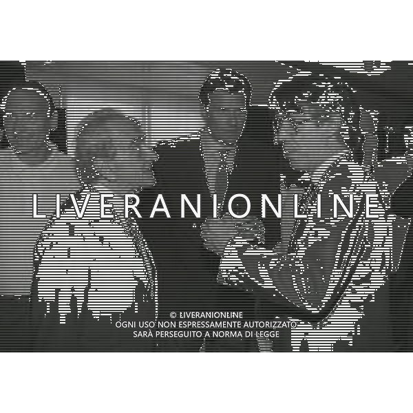 NEG-RETROSPETTIVA MASSIMO MORATTI PRESIDENTE INTER  NELLA FOTO MASSIMO MORATTI PRESIDENTE INTER ALLA PINETINA CON GIUSEPPE PRISCO E GIACINTO FACCHETTI NELL\'ANNO 1995  AG ALDO LIVERANI SAS 