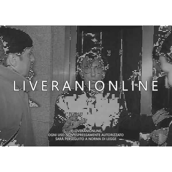 NEG-RETROSPETTIVA MASSIMO MORATTI PRESIDENTE INTER  NELLA FOTO MASSIMO MORATTI PRESIDENTE INTER AL SUO ARRIVO IN SARAS NELL\'ANNO 1995 CON IL GIORNALISTA MARCO CIVOLI AG ALDO LIVERANI SAS