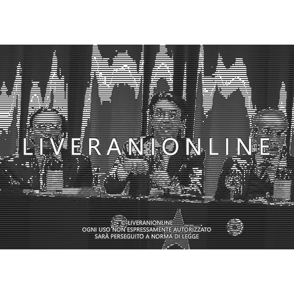 NEG-RETROSPETTIVA MASSIMO MORATTI PRESIDENTE INTER  NELLA FOTO MASSIMO MORATTI PRESIDENTE INTER CON RINALDO GHELFI E GIUSEPPE PRISCO NELL\'ANNO 1995 AL TEATRO DELLE ERBE A MILANO AG ALDO LIVERANI SAS 