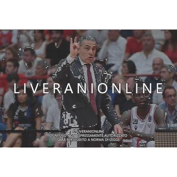 TVRG Sergio Scariolo allenatore Virtus Bologna EA7 Emporio Armani Milano vs Virtus Segafredo Bologna Assago (MI) 19-06-2023 Mediolanum Forum Playoff Campionato Serie A UnipolSai Gara 5 finale scudetto foto Roberto Garavaglia/ag. Aldo Liverani sas / AGENZIA ALDO LIVERANI SAS