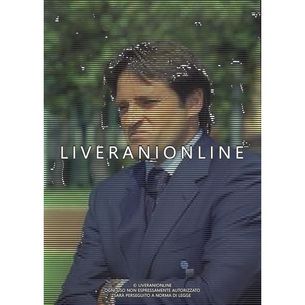 RETROSPETTIVA MAURO VLADOVICH DIRIGENTE NAZIONALE ITALIANA CALCIO NELLA FOTO MAURO VLADOVICH A COVERCIANO NELL\'ANNO 1998 AG ALDO LIVERANI SAS