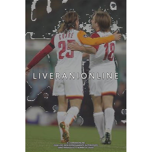 ROMA-STRASBURGO COPPA UEFA 24/11/2005 NELLA FOTO CASSANO-CUFRE FOTO TERRUSO-AGENZIA ALDO LIVERANI