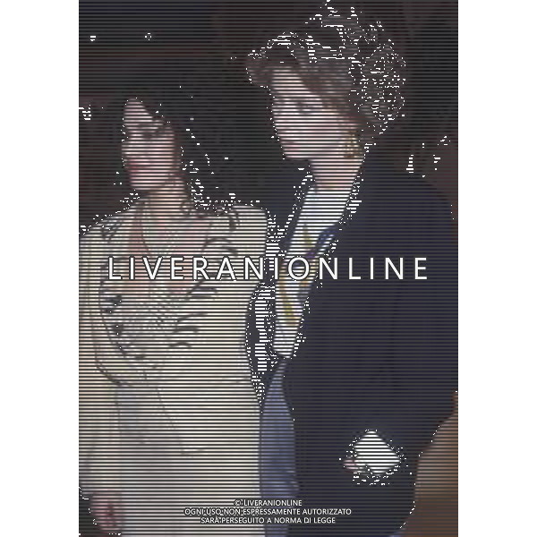 DIAP-RETROSPETTIVA ENRICA BONACCORTI ATTRICE E CONDUTTRICE TELEVISIVA NELLA FOTO ENRICA BONACCORTI CON DORA MORONI A ROMA NELL\'ANNO 1984 FOTO EDGARDO DELLA SCORCIOSA-AG ALDO LIVERANI SAS  