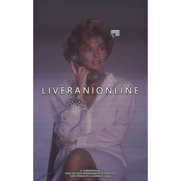 DIAP-RETROSPETTIVA ENRICA BONACCORTI ATTRICE E CONDUTTRICE TELEVISIVA NELLA FOTO ENRICA BONACCORTI NELLA TRASMISSIONE TELEVISIVA PRONTO CHI GIOCA NELL\'ANNO 1985 FOTO EDGARDO DELLA SCORCIOSA-AG ALDO LIVERANI SAS 