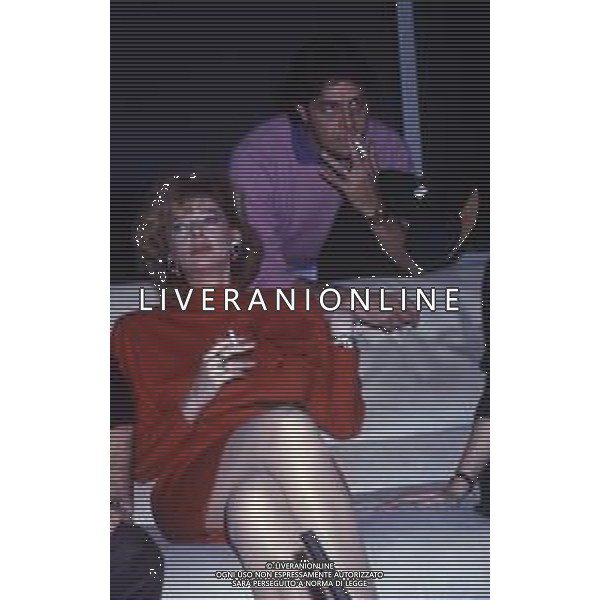 DIAP-RETROSPETTIVA ENRICA BONACCORTI ATTRICE E CONDUTTRICE TELEVISIVA NELLA FOTO ENRICA BONACCORTI CON ARNALDO DEL PèIAVE A ROMA NELL\'ANNO 1986 FOTO EDGARDO DELLA SCORCIOSA-AG ALDO LIVERANI SAS    