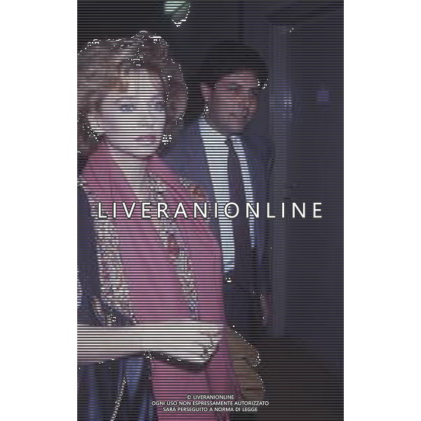 DIAP-RETROSPETTIVA ENRICA BONACCORTI ATTRICE E CONDUTTRICE TELEVISIVA NELLA FOTO ENRICA BONACCORTI CON ARNALDO DEL PèIAVE A ROMA NELL\'ANNO 1986 FOTO EDGARDO DELLA SCORCIOSA-AG ALDO LIVERANI SAS  