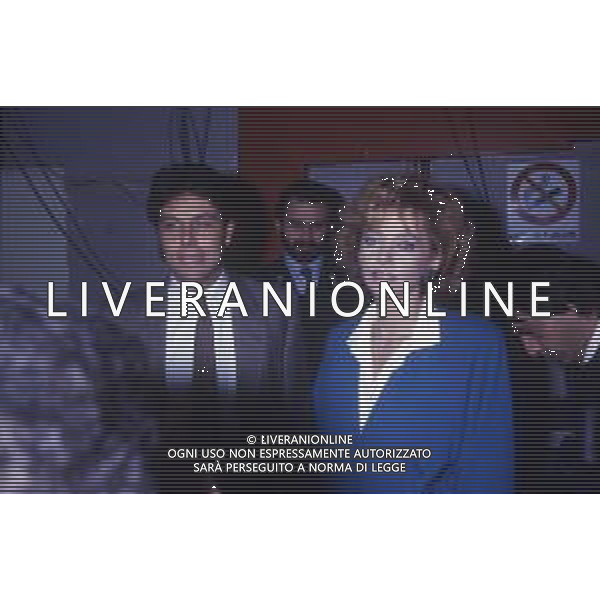DIAP-RETROSPETTIVA ENRICA BONACCORTI ATTRICE E CONDUTTRICE TELEVISIVA NELLA FOTO ENRICA BONACCORTI CON ARNALDO DEL PèIAVE A ROMA NELL\'ANNO 1986 FOTO EDGARDO DELLA SCORCIOSA-AG ALDO LIVERANI SAS   