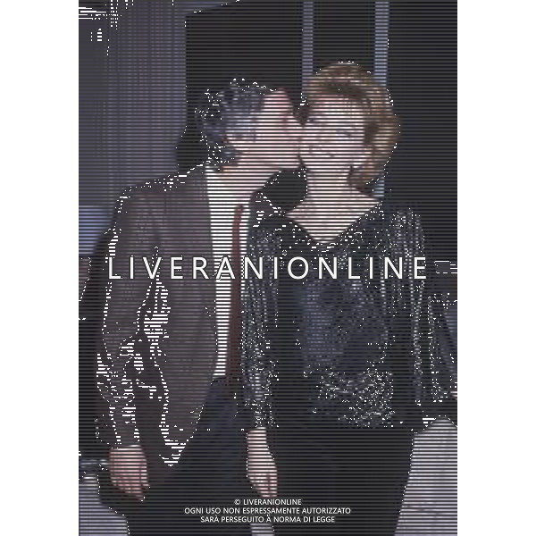 DIAP-RETROSPETTIVA ENRICA BONACCORTI ATTRICE E CONDUTTRICE TELEVISIVA NELLA FOTO ENRICA BONACCORTI CON PIERO BADALONI A ROMA NELL\'ANNO 1986 FOTO EDGARDO DELLA SCORCIOSA-AG ALDO LIVERANI SAS    