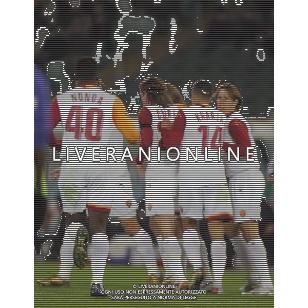 ROMA-STRASBURGO COPPA UEFA 24/11/2005 NELLA FOTO ABBRACCI ROMA FOTO TERRUSO-AGENZIA ALDO LIVERANI