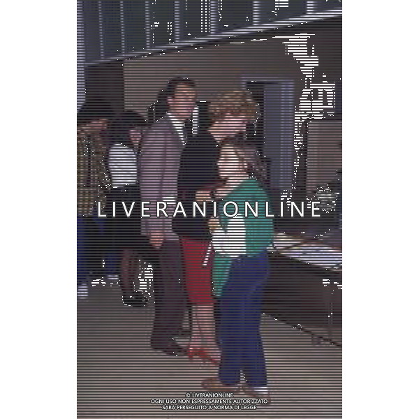DIAP-RETROSPETTIVA ENRICA BONACCORTI ATTRICE E CONDUTTRICE TELEVISIVA NELLA FOTO ENRICA BONACCORTI CCON LA FIGLIA VERDIANA A ROMA NELL\'ANNO 1986 FOTO EDGARDO DELLA SCORCIOSA-AG ALDO LIVERANI SAS  