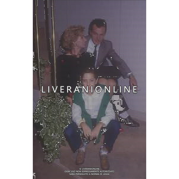 DIAP-RETROSPETTIVA ENRICA BONACCORTI ATTRICE E CONDUTTRICE TELEVISIVA NELLA FOTO ENRICA BONACCORTI CCON LA FIGLIA VERDIANA A ROMA NELL\'ANNO 1986 FOTO EDGARDO DELLA SCORCIOSA-AG ALDO LIVERANI SAS  