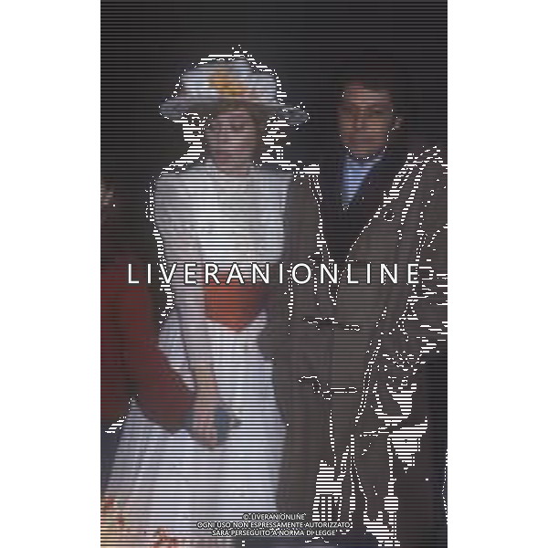 DIAP-RETROSPETTIVA ENRICA BONACCORTI ATTRICE E CONDUTTRICE TELEVISIVA NELLA FOTO ENRICA BONACCORTI CON ARNALDO DEL PIAVE E LA FIGLIA VERDIANA A ROMA NELL\'ANNO 1987 FOTO EDGARDO DELLA SCORCIOSA-AG ALDO LIVERANI SAS 