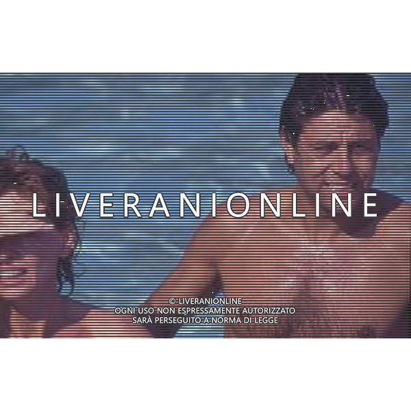 DIAP-RETROSPETTIVA ENRICA BONACCORTI ATTRICE E CONDUTTRICE TELEVISIVA NELLA FOTO ENRICA BONACCORTI CON ARNALDO DEL PIAVE NELL\'ANNO 1990 FOTO EDGARDO DELLA SCORCIOSA-AG ALDO LIVERANI SAS 