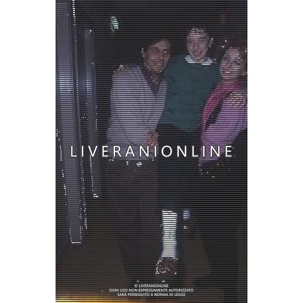 DIAP-RETROSPETTIVA ENRICA BONACCORTI ATTRICE E CONDUTTRICE TELEVISIVA NELLA FOTO ENRICA BONACCORTI CON LA FIGLIA VERDIANA E ARNALDO DELPIAVE A ROMA NELL\'ANNO 1987 FOTO EDGARDO DELLA SCORCIOSA-AG ALDO LIVERANI SAS   