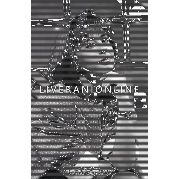 Neg- RETROSPETTIVA DANIELA GOGGI CANTANTE E CONDUTTRICE TELEVISIVA NELLA FOTO NEL 1986 AG ALDO LIVERANI SAS