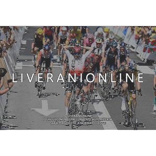 02-07-2023 Tour De France; Tappa 02 Vitoria Gasteiz - San Sebastian; 2023, Cofidis; 2023, Jumbo - Visma; Lafay, Victor; Van Aert, Wout; San Sebastian; ©SIROTTI / AGENZIA ALDO LIVERANI SAS