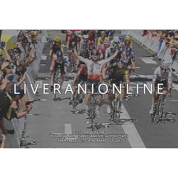 02-07-2023 Tour De France; Tappa 02 Vitoria Gasteiz - San Sebastian; 2023, Cofidis; 2023, Uae Emirates; 2023, Jumbo - Visma; Lafay, Victor; Pogacar, Tadej; Van Aert, Wout; San Sebastian; ©SIROTTI / AGENZIA ALDO LIVERANI SAS