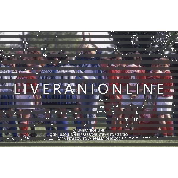 DIAP-RETROSPETTIVA MARA VENIER ATTIRCE E PRESENTATRICE TELEVISIVA NELLA FOTO MARA VENIER SUL SET DEL FILM“IL GOAL DI MARTIN PESCATORE “NELL\'ANNO 1997 AG ALDO LIVERANI SAS