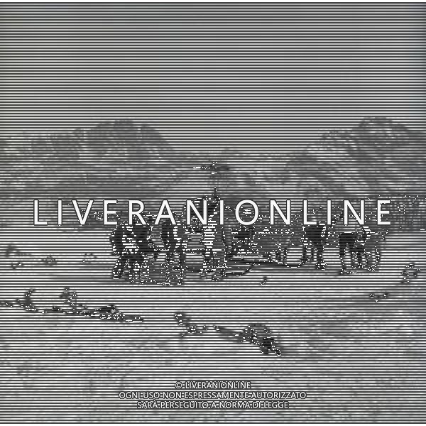 NEG-RETROSPETTIVA SOCCORSO ALPINO NELLA FOTO IL SOCCORSO ALPINO NELL\'ANNO 1966 AG ALDO LIVERANI SAS