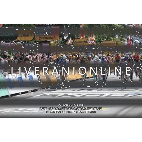 03-07-2023 Tour De France; Tappa 03 Amorebieta Etzano - Bayonne; 2023, Alpecin - Deceuninck; 2023, Bahrain - Victorious; 2023, Lotto - Dstny; Philipsen, Jasper; Bauhaus, Phil; Ewan, Caleb; Bayonne; ©SIROTTI/AGENZIA ALDO LIVERANI SAS