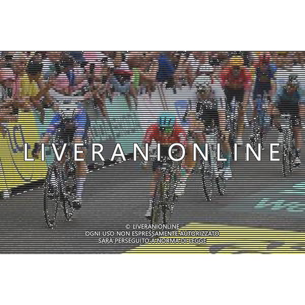 04-07-2023 Tour De France; Tappa 04 Dax - Nogaro; 2023, Alpecin - Deceuninck; 2023, Lotto - Dstny; Philipsen, Jasper; Ewan, Caleb; Nogaro - Circuit Paul Armagnac; ©SIROTTI/AGENZIA ALDO LIVERANI SAS