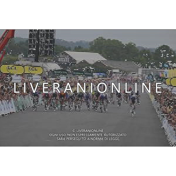 04-07-2023 Tour De France; Tappa 04 Dax - Nogaro; 2023, Alpecin - Deceuninck; 2023, Lotto - Dstny; Philipsen, Jasper; Ewan, Caleb; Nogaro - Circuit Paul Armagnac; ©SIROTTI/AGENZIA ALDO LIVERANI SAS