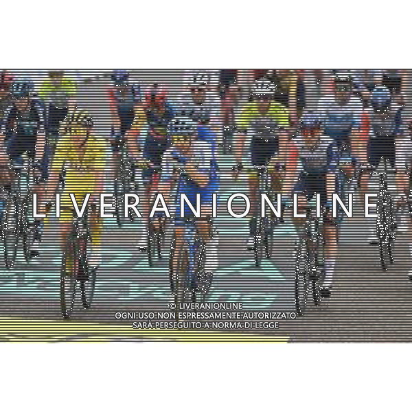 04-07-2023 Tour De France; Tappa 04 Dax - Nogaro; 2023, Uae Emirates; 2023, Jayco - Alula; Yates, Adam; Yates, Simon; Nogaro - Circuit Paul Armagnac; ©SIROTTI/AGENZIA ALDO LIVERANI SAS