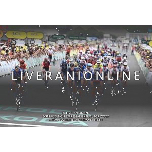 04-07-2023 Tour De France; Tappa 04 Dax - Nogaro; 2023, Groupama - Fdj; Pacher, Quentin; Kung, Stefan; Madouas, Valentin; Nogaro - Circuit Paul Armagnac; ©SIROTTI/AGENZIA ALDO LIVERANI SAS