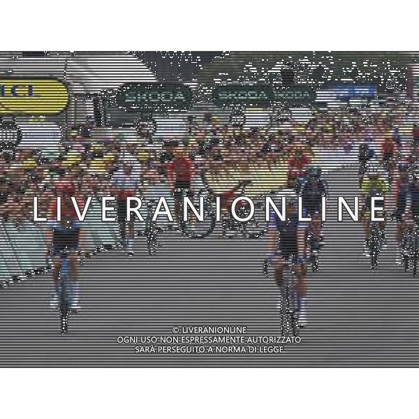 04-07-2023 Tour De France; Tappa 04 Dax - Nogaro; 2023, Uno - X; 2023, Cofidis; Waerenskjold, Soren; Zingle, Axel; Nogaro - Circuit Paul Armagnac; ©SIROTTI/AGENZIA ALDO LIVERANI SAS