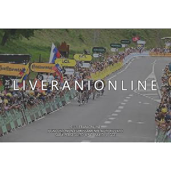 05-07-2023 Tour De France; Tappa 05 Pau - Laruns; 2023, Lidl - Trek; 2023, Uae Emirates; Skjelmose Jensen, Mattias; Pogacar, Tadej; Laruns; ©SIROTTI/AGENZIA ALDO LIVERANI SAS