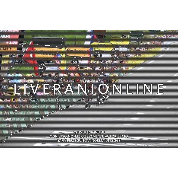 05-07-2023 Tour De France; Tappa 05 Pau - Laruns; 2023, Lidl - Trek; 2023, Uae Emirates; Skjelmose Jensen, Mattias; Pogacar, Tadej; Laruns; ©SIROTTI/AGENZIA ALDO LIVERANI SAS