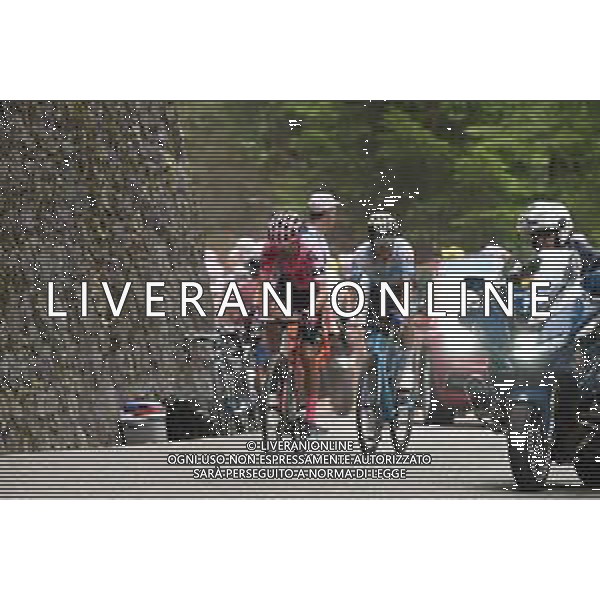 06-07-2023 Tour De France; Tappa 06 Tarbes - Cauterets; 2023, Ef Education - Easypost; 2023, Movistar; Shaw, James; Guerreiro, Ruben; Cauterets; ©SIROTTI / AGENZIA ALDO LIVERANI SAS