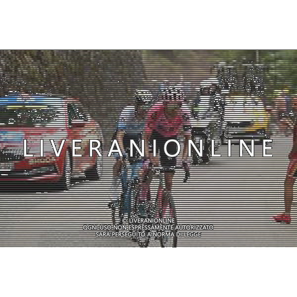 06-07-2023 Tour De France; Tappa 06 Tarbes - Cauterets; 2023, Ef Education - Easypost; 2023, Movistar; Shaw, James; Guerreiro, Ruben; Cauterets; ©SIROTTI / AGENZIA ALDO LIVERANI SAS
