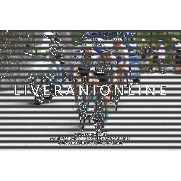 06-07-2023 Tour De France; Tappa 06 Tarbes - Cauterets; 2023, Bahrain - Victorious; Bilbao, Peio; Landa Meana, Mikel; Cauterets; ©SIROTTI / AGENZIA ALDO LIVERANI SAS