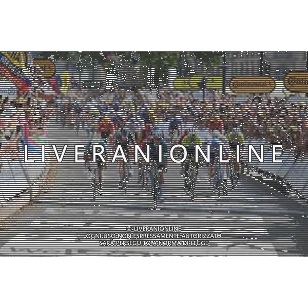 07-07-2023 Tour De France; Tappa 07 Mont De Marsan - Bordeaux; 2023, Alpecin - Deceuninck; 2023, Astana Qazaqstan; 2023, Intermarche - Circus Wanty; 2023, Jayco - Alula; Philipsen, Jasper; Cavendish, Mark; Gyrmai Hailu, Biniam; Groenewegen, Dylan; Bordeaux; ©SIROTTI / AGENZIA ALDO LIVERANI SAS
