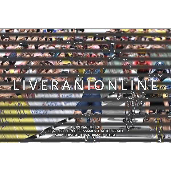 08-07-2023 Tour De France; Tappa 08 Libourne - Limoges; 2023, Lidl - Trek; Pedersen, Mads; Limoges; ©SIROTTI/AGENZIA ALDO LIVERANI SAS
