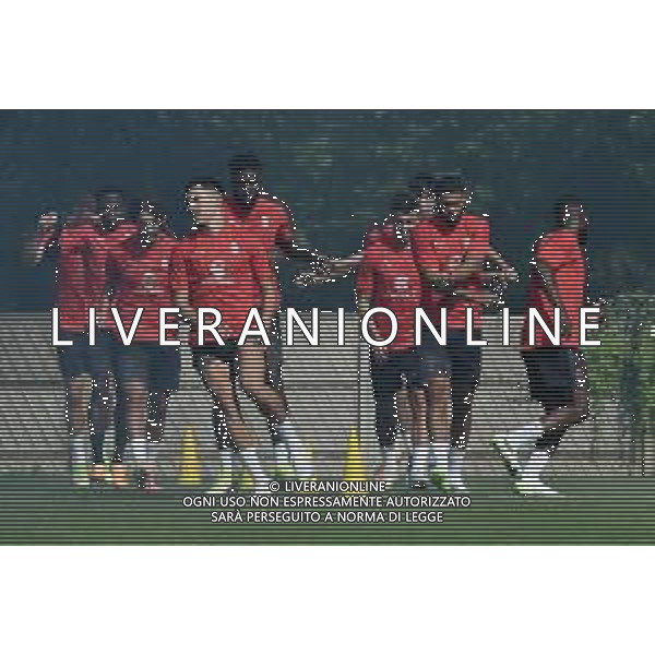 TVRG Allenamento Milan nella foto Marko Lazetic (Milan) SX e Ruben Loftus-Cheek (Milan) DX Carnago (VA) 10-07-2023 Primo allenamento del Milan in vista della stagione 2023-2024 foto Roberto Garavaglia/ag. Aldo Liverani sas/ AGENZIA ALDO LIVERANI SAS