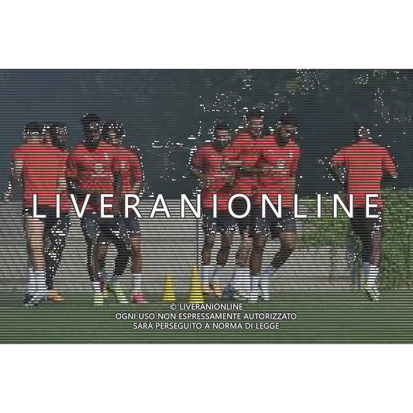 TVRG Allenamento Milan nella foto Divock Origi (Milan) SX e Ruben Loftus-Cheek (Milan) DX Carnago (VA) 10-07-2023 Primo allenamento del Milan in vista della stagione 2023-2024 foto Roberto Garavaglia/ag. Aldo Liverani sas/ AGENZIA ALDO LIVERANI SAS