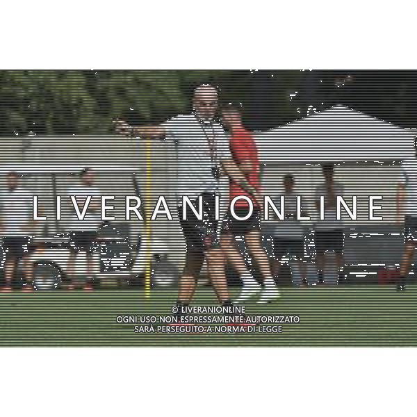 TVRG Allenamento Milan nella foto Stefano Pioli allenatore Milan Carnago (VA) 10-07-2023 Primo allenamento del Milan in vista della stagione 2023-2024 foto Roberto Garavaglia/ag. Aldo Liverani sas/ AGENZIA ALDO LIVERANI SAS