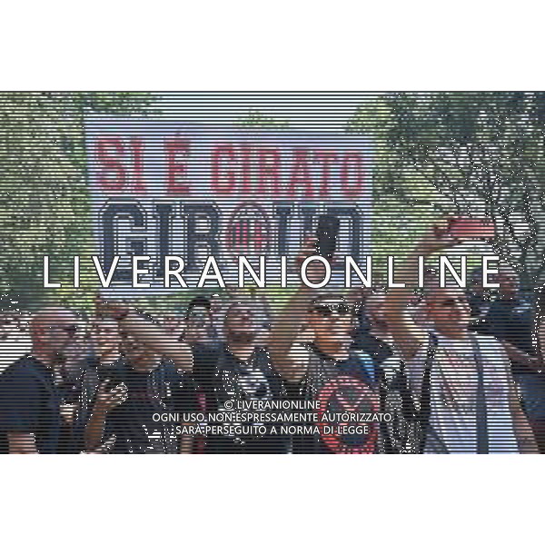 TVRG Corteo tifosi Milan Carnago (VA) 10-07-2023 Corteo dei tifosi della Curva Sud del Milan per salutare e incitare la squadra in vista della stagione 2023-2024 foto Roberto Garavaglia/ag. Aldo Liverani sas/ AGENZIA ALDO LIVERANI SAS