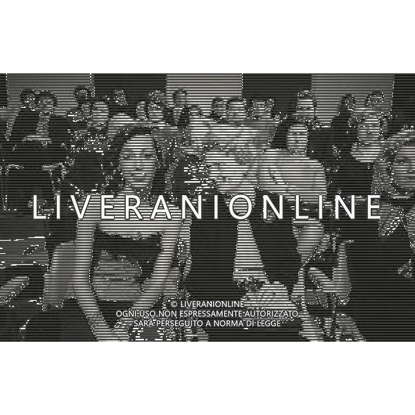 NEG-RETROSPETTIVA MIKE BONGIORNO PRESENTATORE TELEVISIVO NELLA FOTO LA MAMMA DI MIKE BONGIORNO ENRICA CARELLO CON DANIELA ZUCCOLI NELL\'ANNO 1974 A MILANO TRASMISSIONE TELEVISIVA RISCHIATUTTO AG ALDO LIVERANI SAS  