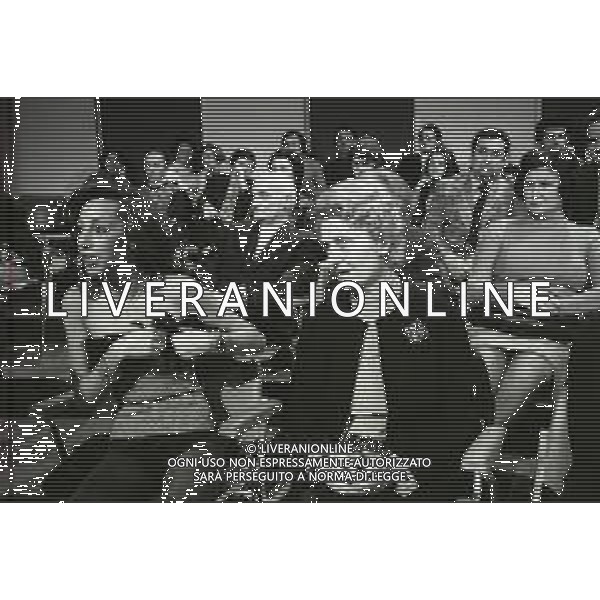 NEG-RETROSPETTIVA MIKE BONGIORNO PRESENTATORE TELEVISIVO NELLA FOTO LA MAMMA DI MIKE BONGIORNO ENRICA CARELLO CON DANIELA ZUCCOLI NELL\'ANNO 1974 A MILANO TRASMISSIONE TELEVISIVA RISCHIATUTTO AG ALDO LIVERANI SAS   