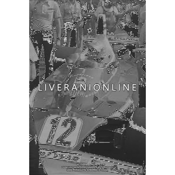 Neg- GRAN PREMIO D\'ITALIA 1975 CAMPIONATO MONDIALE DI FORMULA 1 MONZA - RETROSPETTIVA NELLA FOTO NIKI LAUDA (FERRARI) AG ALDO LIVERANI SAS