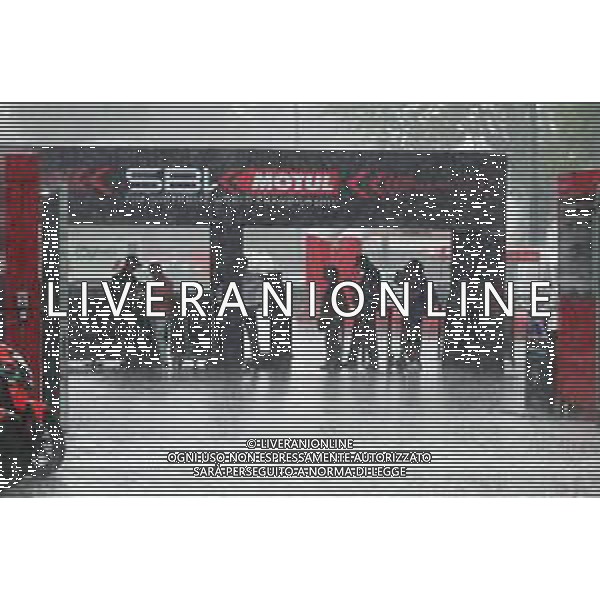 IMOLA 13 07 2023 AUTODROMO ENZO E DINO FERRARI SUPERBIKE 2023 NELLA FOTO TEMPORALE DELLA MATTINATA AL AUTODROMO ©SANNA/ AGENZIA ALDO LIVERANI SAS