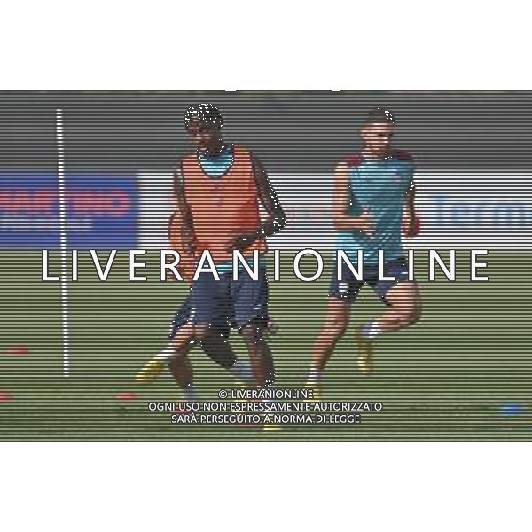 13-7-2023. Pre ritiro campionato Cagliari Calcio, stagione serie A italiana 2023/2024, centro sportivo Asseminello, Assemini (Cagliari). Foto Salvatore Moi/Agenzia Aldo Liverani sas. Nella foto: Antoine Makoumbou Cagliari ©MOI SALVATORE / AGENZIA ALDO LIVERANI SAS