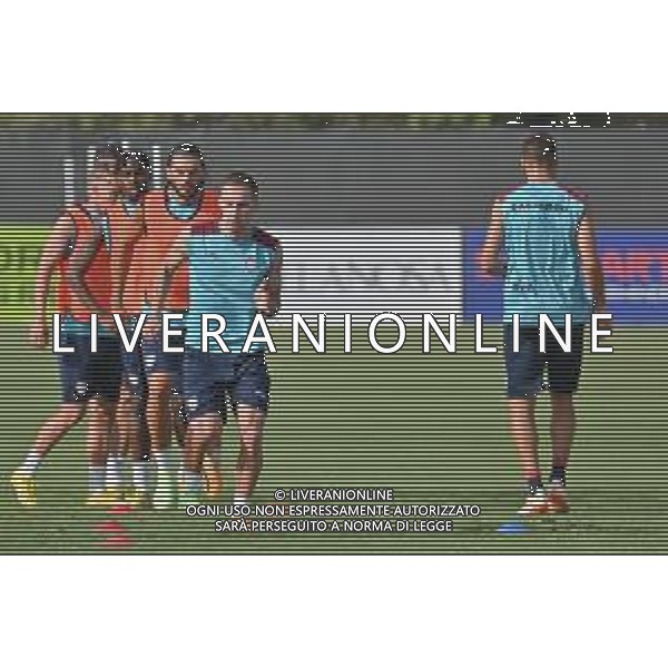 13-7-2023. Pre ritiro campionato Cagliari Calcio, stagione serie A italiana 2023/2024, centro sportivo Asseminello, Assemini (Cagliari). Foto Salvatore Moi/Agenzia Aldo Liverani sas. Nella foto: Marco Rog Cagliari, Alberto Dossena Cagliari ©MOI SALVATORE / AGENZIA ALDO LIVERANI SAS
