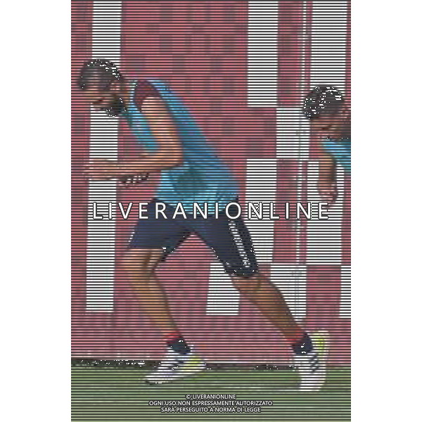 13-7-2023. Pre Ritiro campionato Cagliari Calcio, stagione serie A italiana 2023/2024, centro sportivo Asseminello, Assemini (Cagliari). Foto Salvatore Moi/Agenzia Aldo Liverani sas. Nella foto: Leonardo Pavoletti Cagliari ©MOI SALVATORE / AGENZIA ALDO LIVERANI SAS
