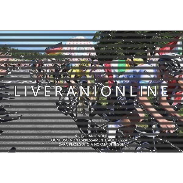 14-07-2023 Tour De France; Tappa 13 Chatillon Sur Chalaronne - Grand Colombier; 2023, Uae Emirates; 2023, Jumbo - Visma; Pogacar, Tadej; Vingegaard, Jonas; Grand Colombier; ©SIROTTI/AGENZIA ALDO LIVERANI SAS