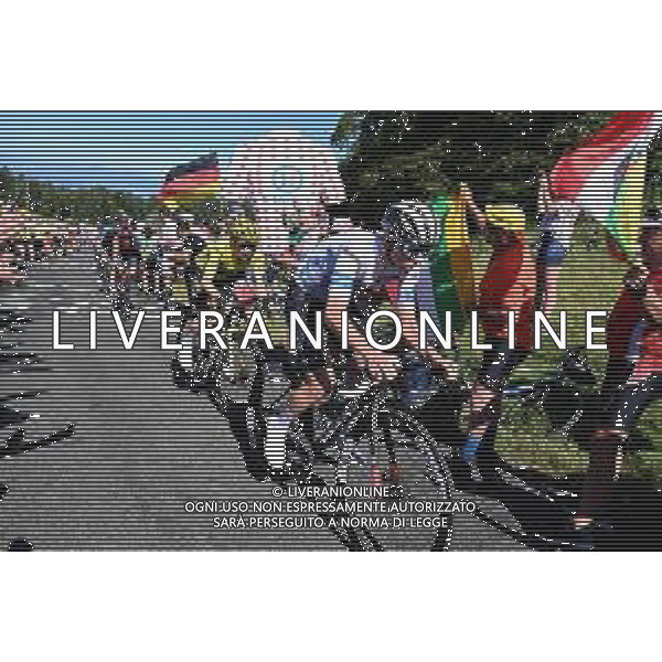 14-07-2023 Tour De France; Tappa 13 Chatillon Sur Chalaronne - Grand Colombier; 2023, Uae Emirates; 2023, Jumbo - Visma; Pogacar, Tadej; Vingegaard, Jonas; Grand Colombier; ©SIROTTI/AGENZIA ALDO LIVERANI SAS